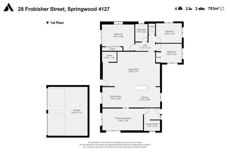 Floorplan of Homely house listing, 28 Frobisher Street, Springwood QLD 4127