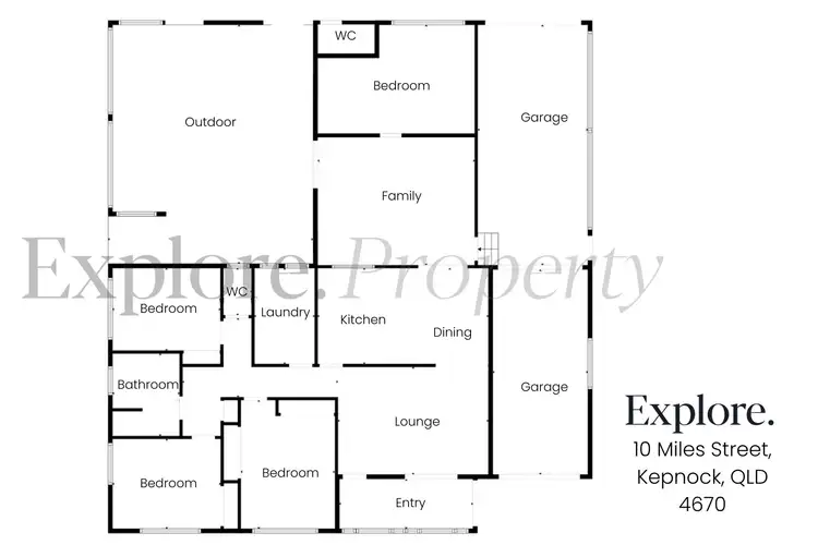 Floorplan of Homely house listing, 10 Miles Street, Kepnock QLD 4670