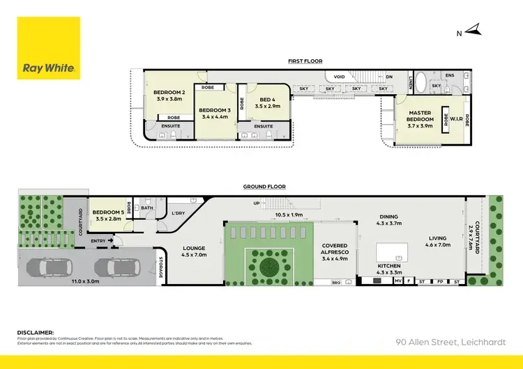 Floorplan of Homely semi-detached listing, 90 Allen Street, Leichhardt NSW 2040