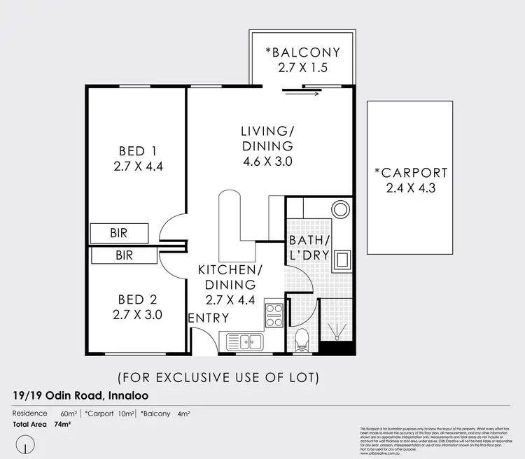 Floorplan of Homely house listing, 19/19 Odin Road, Innaloo WA 6018