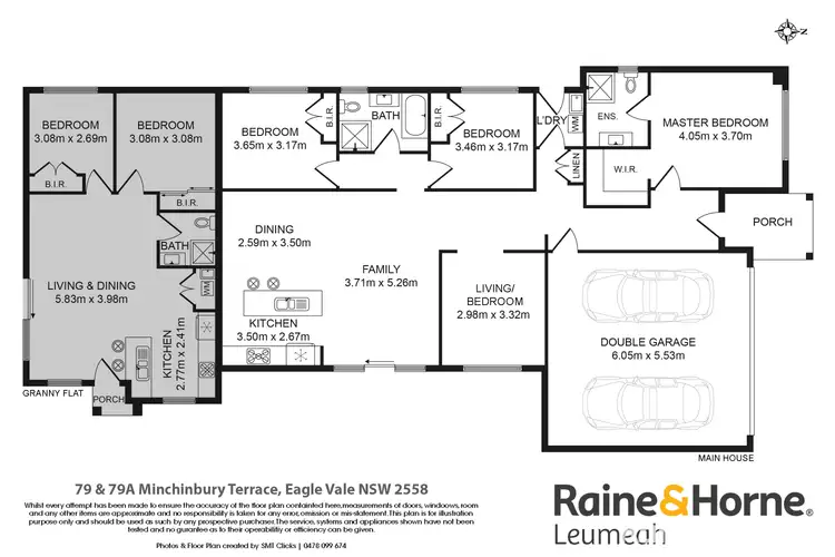 Floorplan of Homely house listing, 79&79A Minchinbury Terrace, Eschol Park NSW 2558