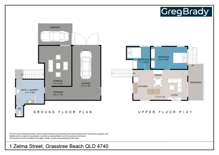 Floorplan of Homely house listing, 1 Zelma Street, Grasstree Beach QLD 4740