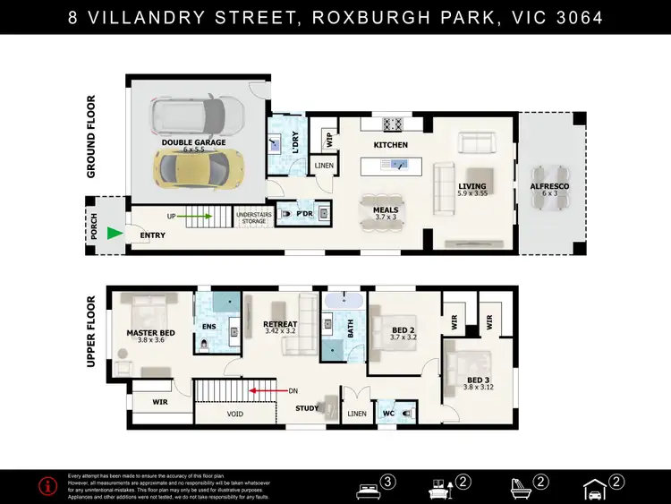 Floorplan of Homely house listing, 8 Villandry Street, Roxburgh Park VIC 3064