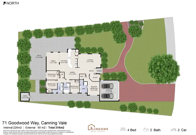 Floorplan of Homely house listing, 71 Goodwood Way, Canning Vale WA 6155