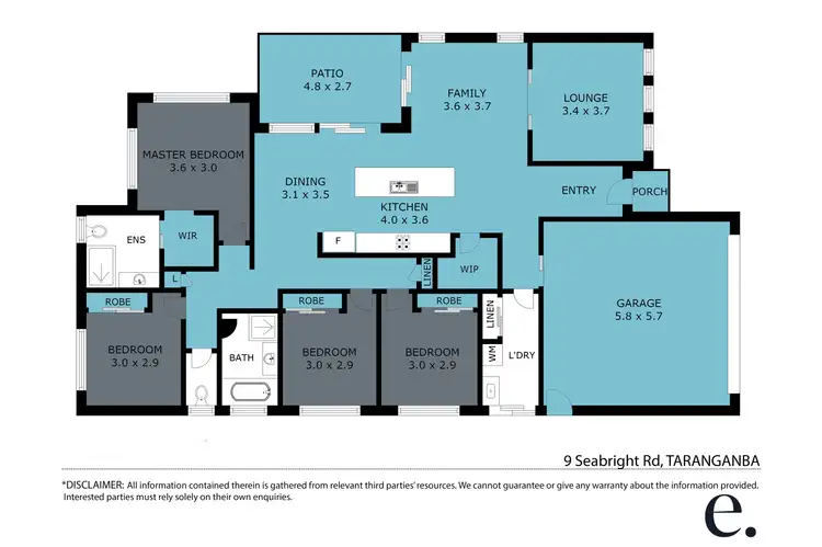 Floorplan of Homely house listing, 9 Seabright Road, Taranganba QLD 4703