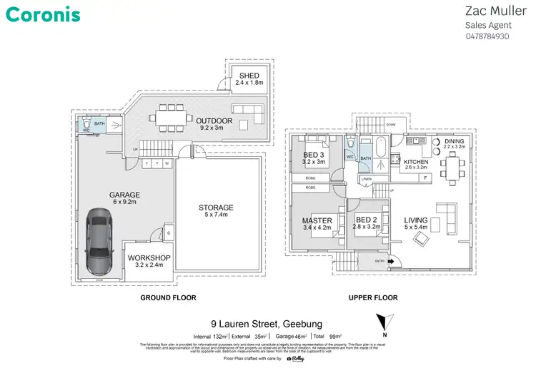 Floorplan of Homely house listing, 9 Lauren Street, Geebung QLD 4034