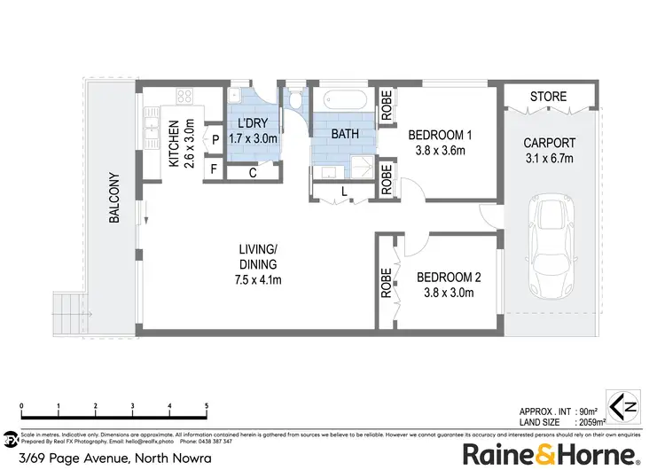 Floorplan of Homely house listing, 3/69 Page Avenue, North Nowra NSW 2541