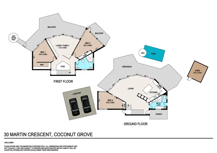 Floorplan of Homely house listing, 30 Martin Crescent, Coconut Grove NT 810