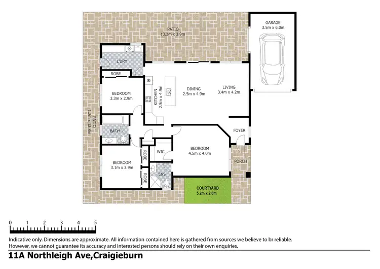 Floorplan of Homely unit listing, 11A Northleigh Avenue, Craigieburn VIC 3064