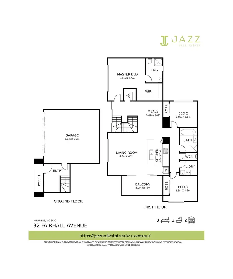 Floorplan of Homely house listing, 82 Fairhall Avenue, Werribee VIC 3030