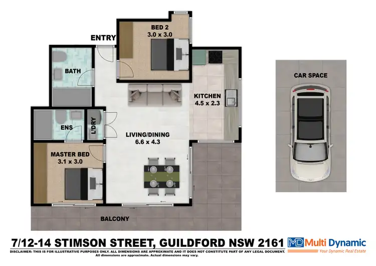 Floorplan of Homely apartment listing, 7/12 Stimson Street, Guildford NSW 2161