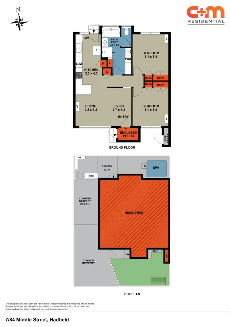Floorplan of Homely unit listing, 7/84-88 Middle Street, Hadfield VIC 3046
