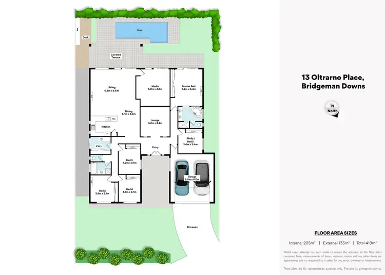 Floorplan of Homely house listing, 13 Oltrarno Place, Bridgeman Downs QLD 4035