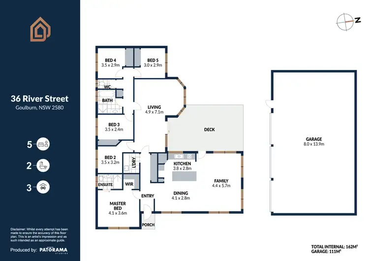 Floorplan of Homely house listing, 36 River Street, Goulburn NSW 2580
