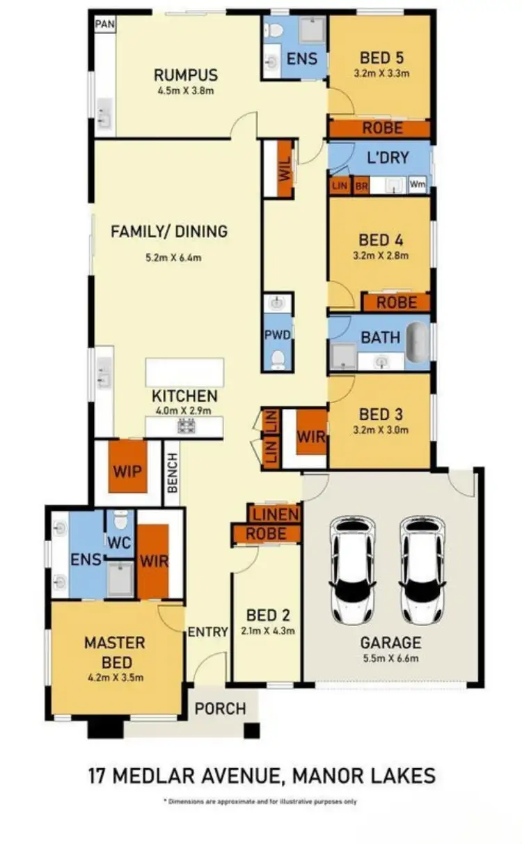 Floorplan of Homely house listing, 17 Medlar Avenue, Manor Lakes VIC 3024