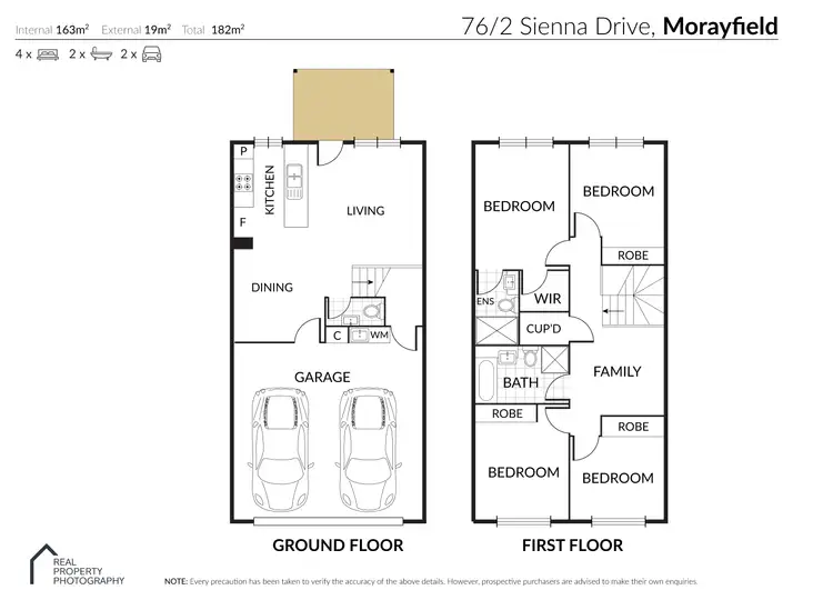 Floorplan of Homely townhouse listing, 76/2 Sienna Drive, Morayfield QLD 4506