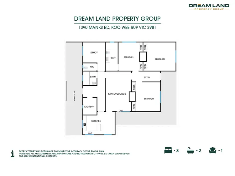 Floorplan of Homely rural property listing, 1390 Manks Road, Koo Wee Rup VIC 3981