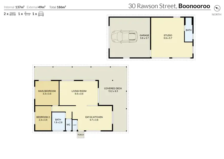 Floorplan of Homely house listing, 30 Rawson Road, Boonooroo QLD 4650