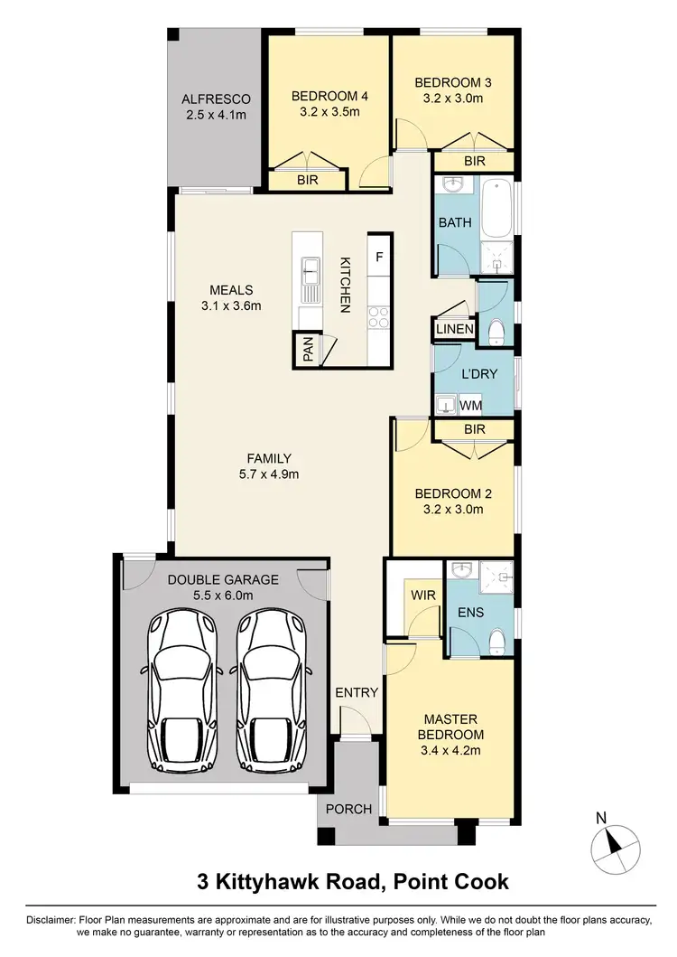 Floorplan of Homely house listing, 3 Kittyhawk Road, Point Cook VIC 3030