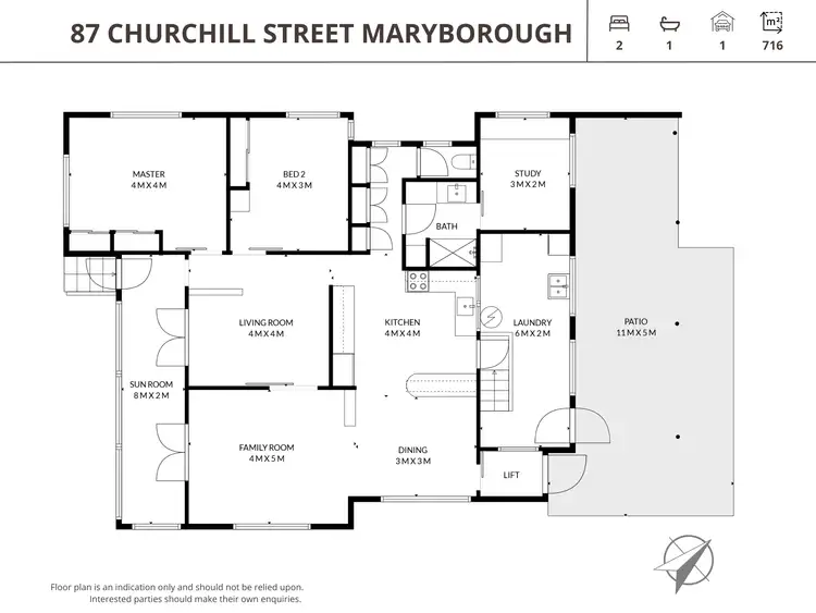 Floorplan of Homely house listing, 87 Churchill Street, Maryborough QLD 4650