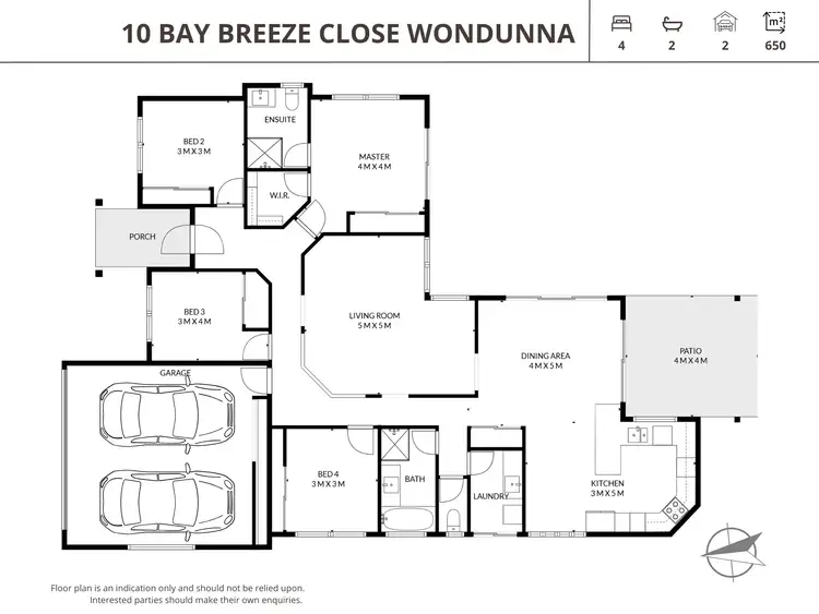 Floorplan of Homely house listing, 10 Bay Breeze Close, Wondunna QLD 4655