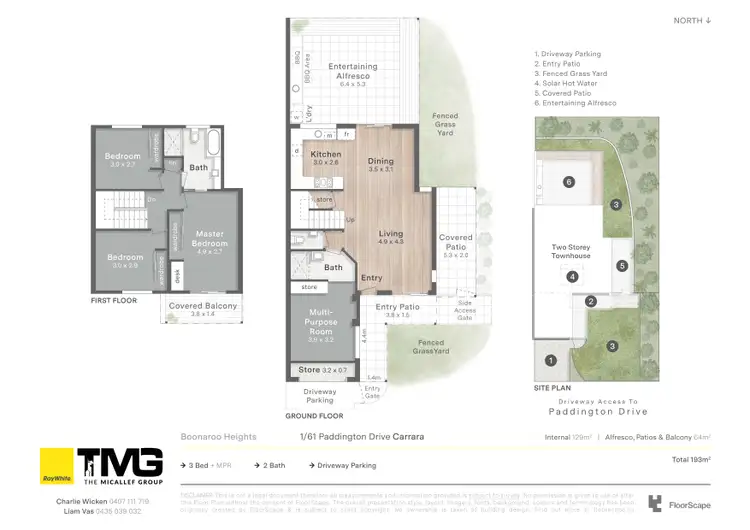 Floorplan of Homely other listing, 1/61 Paddington Drive, Carrara QLD 4211