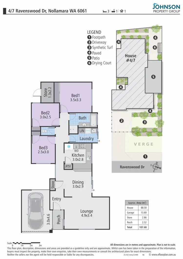Floorplan of Homely villa listing, 4/7 Ravenswood Drive, Nollamara WA 6061