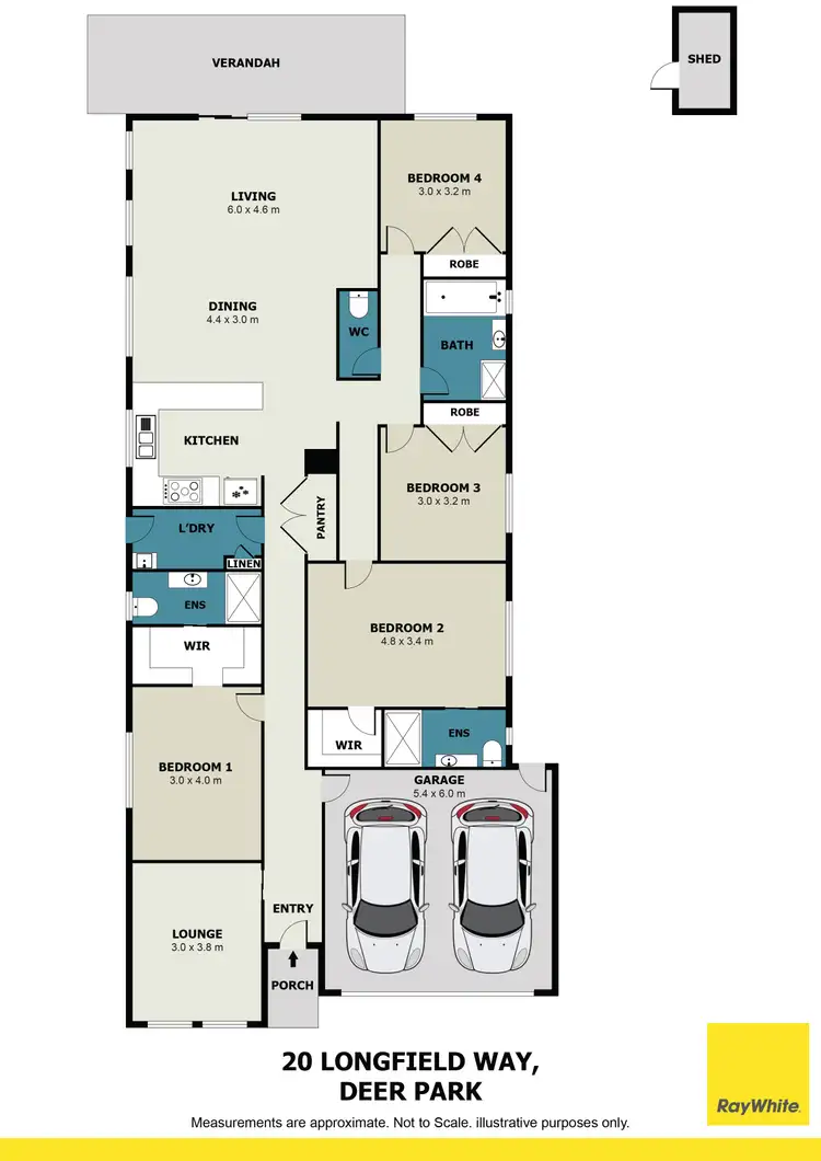Floorplan of Homely house listing, 20 Longfield Way, Deer Park VIC 3023
