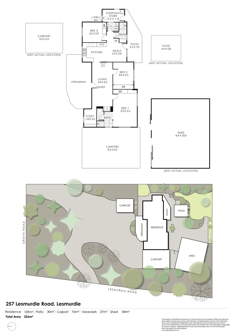 Floorplan of Homely house listing, 257 Lesmurdie Road, Lesmurdie WA 6076