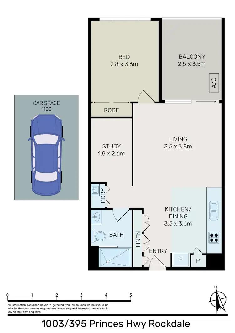 Floorplan of Homely apartment listing, 1003/395 Princes Highway, Rockdale NSW 2216