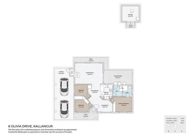 Floorplan of Homely house listing, 6 Olivia Drive, Kallangur QLD 4503