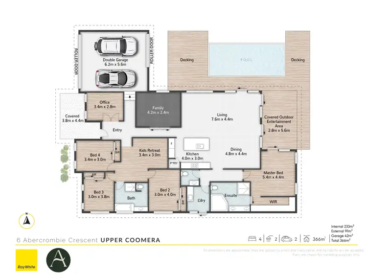 Floorplan of Homely house listing, 6 Abercrombie Crescent, Upper Coomera QLD 4209