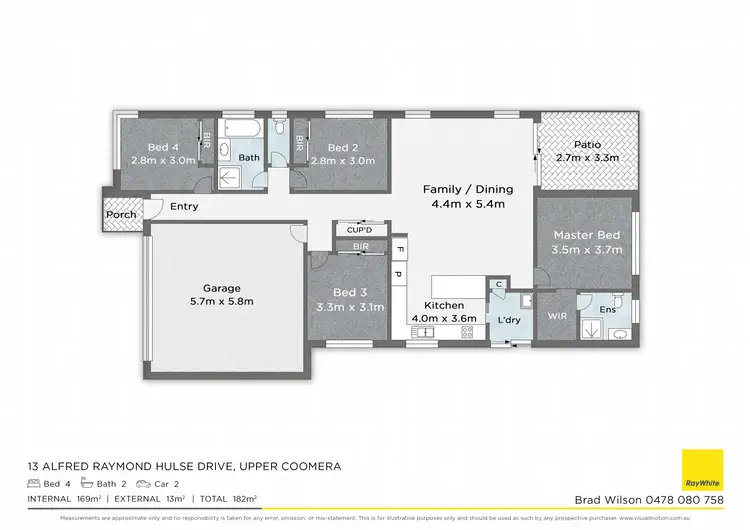 Floorplan of Homely house listing, 13 Alfred Raymond Hulse Drive, Upper Coomera QLD 4209