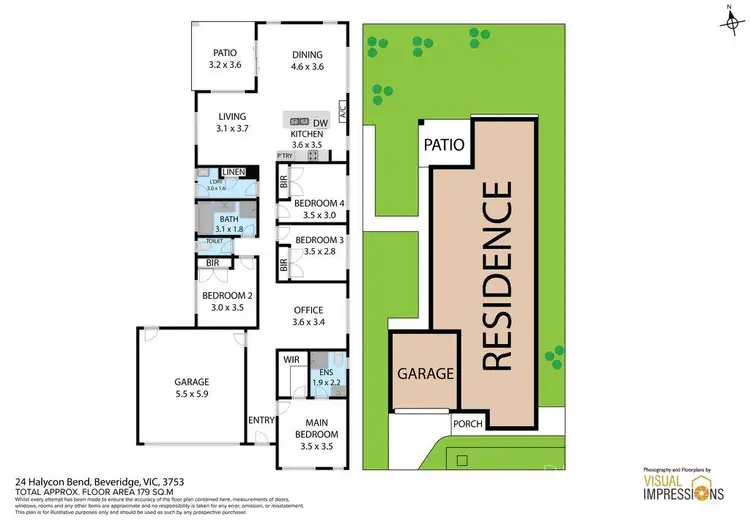Floorplan of Homely house listing, 24 Halycon Bend, Beveridge VIC 3753