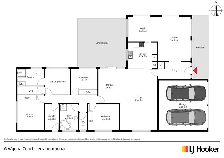 Floorplan of Homely house listing, 6 Wyena Court, Jerrabomberra NSW 2619