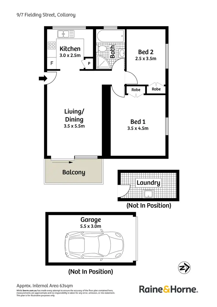 Floorplan of Homely apartment listing, 9/7 Fielding Street, Collaroy NSW 2097