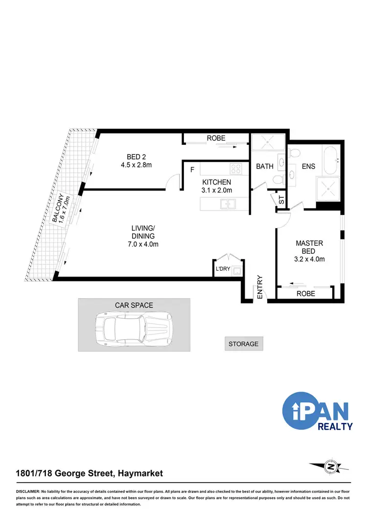 Floorplan of Homely apartment listing, 1810/710-722 George Street, Haymarket NSW 2000