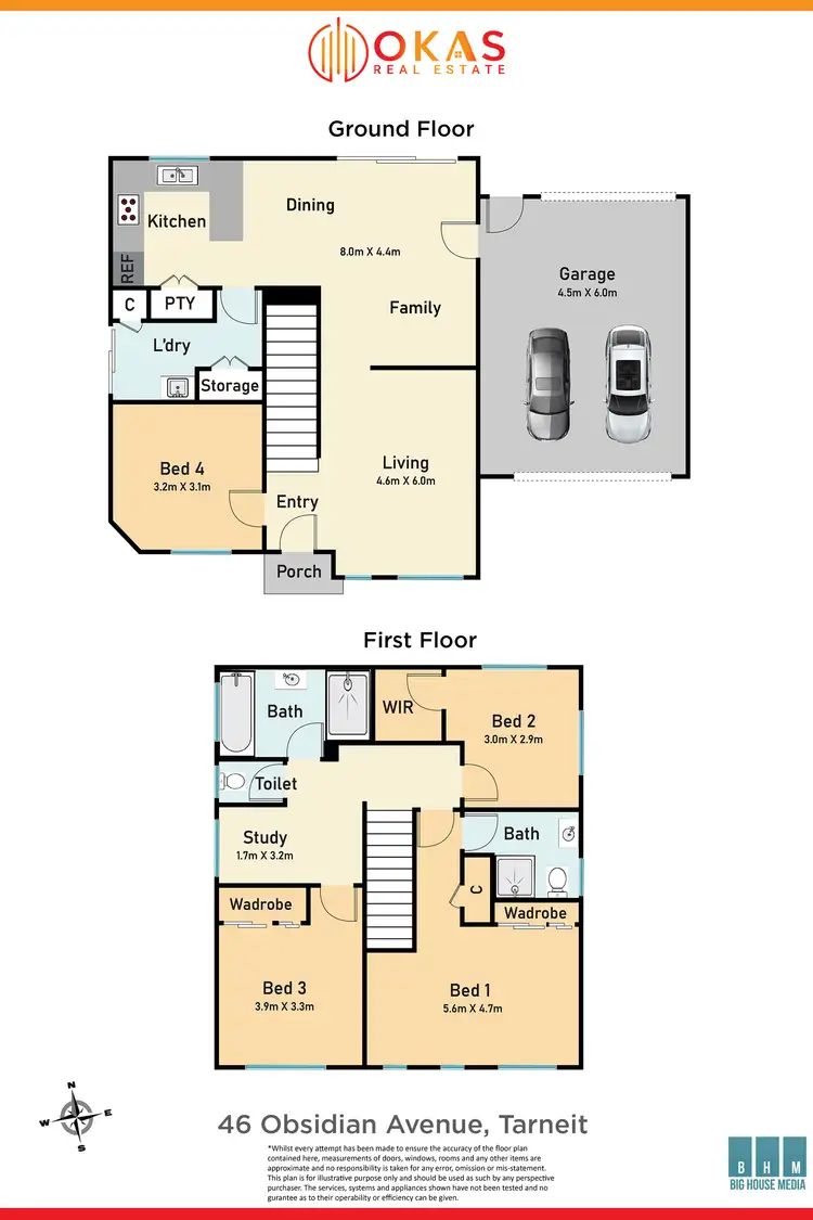 Floorplan of Homely house listing, 46 Obsidian Avenue, Tarneit VIC 3029