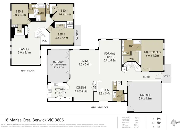 Floorplan of Homely house listing, 116 Marisa Crescent, Berwick VIC 3806