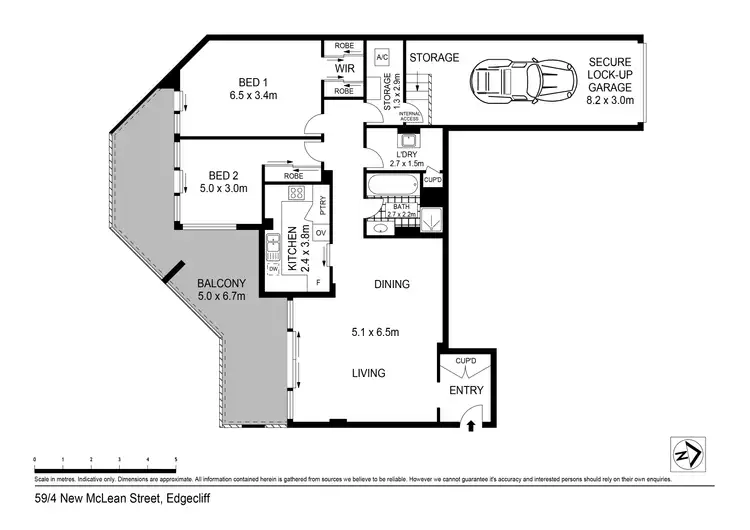Floorplan of Homely apartment listing, 59/4 New Mclean Street, Edgecliff NSW 2027