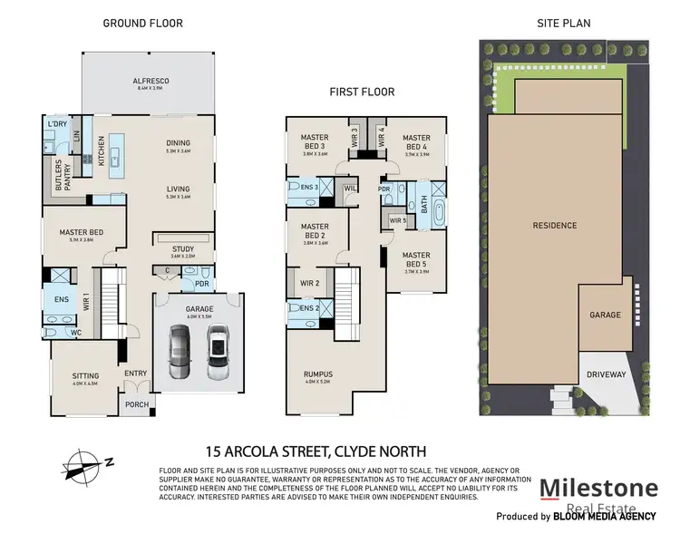 Floorplan of Homely house listing, 15 Arcola Street, Clyde North VIC 3978