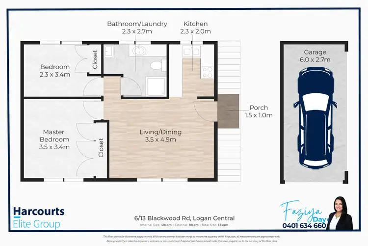 Floorplan of Homely unit listing, 6/13 Blackwood Road, Logan Central QLD 4114