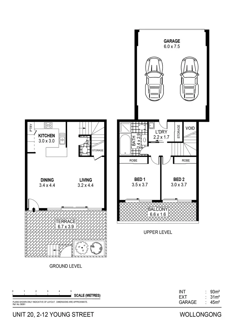 Floorplan of Homely apartment listing, 20/2-12 Young Street, Wollongong NSW 2500