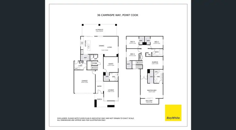 Floorplan of Homely house listing, 36 Campaspe Way, Point Cook VIC 3030