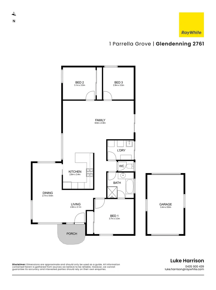 Floorplan of Homely house listing, 1 Parrella Grove, Glendenning NSW 2761