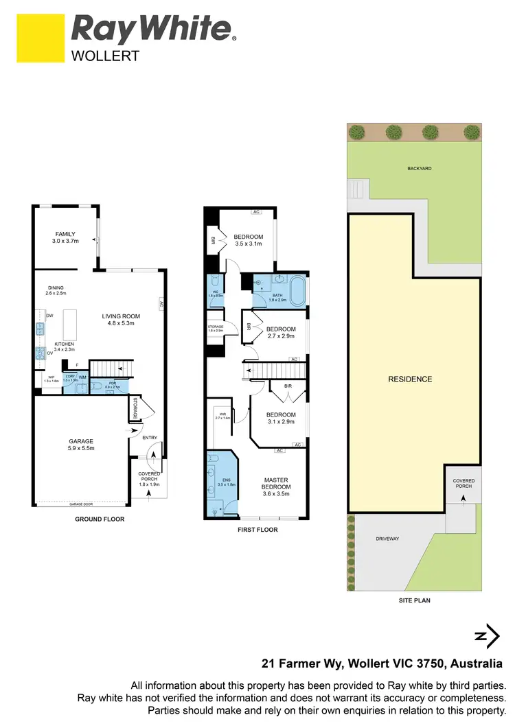 Floorplan of Homely house listing, 21 Farmer Way, Wollert VIC 3750