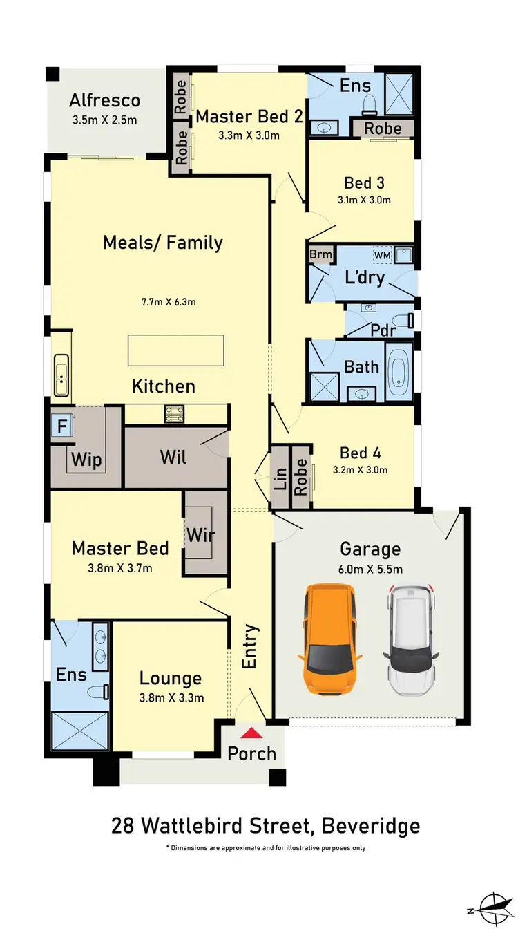 Floorplan of Homely house listing, 28 Wattlebird Street, Beveridge VIC 3753