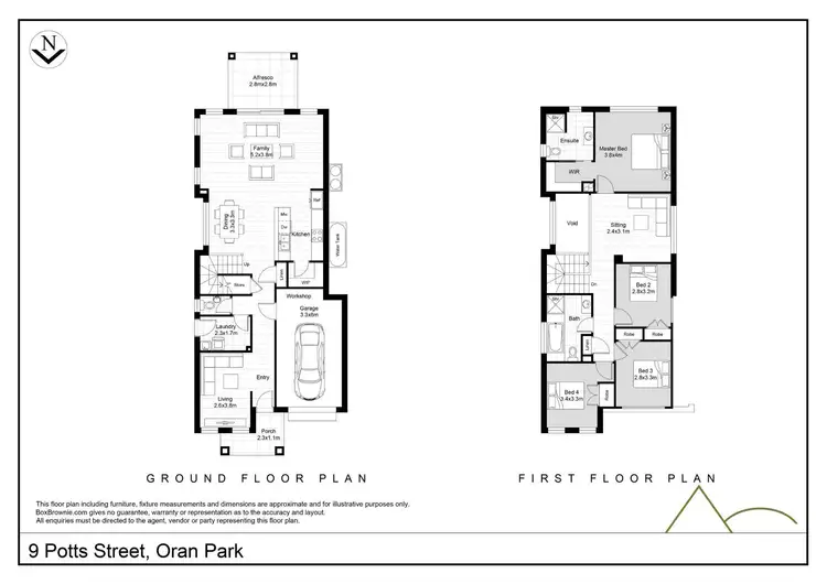Floorplan of Homely house listing, 9 Potts Street, Oran Park NSW 2570