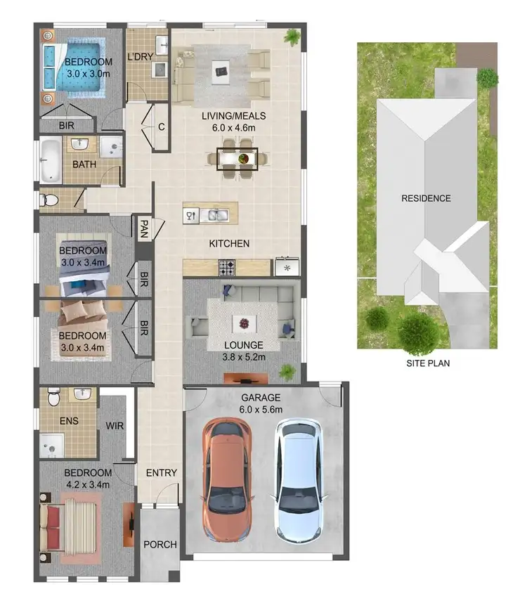 Floorplan of Homely house listing, 3 Coltan Avenue, Cobblebank VIC 3338