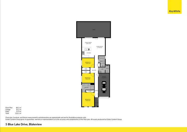 Floorplan of Homely house listing, 5 Blue Lake Drive, Blakeview SA 5114